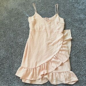 Le Lis Blush Ruffle Mini Dress
